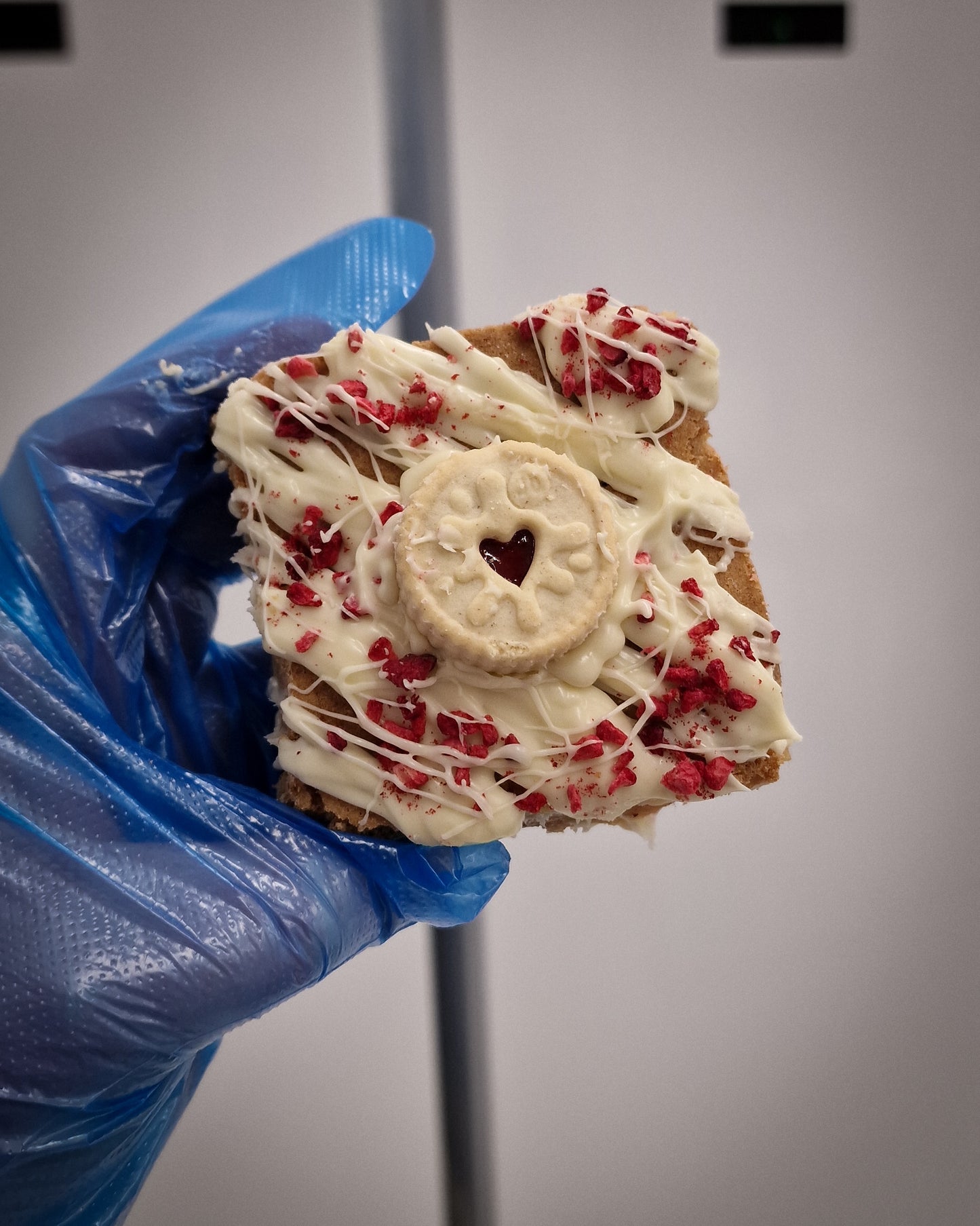 1 x Raspberry and white choc EXTRA tasty blondie CLICK AND COLLECT 5th JUNE