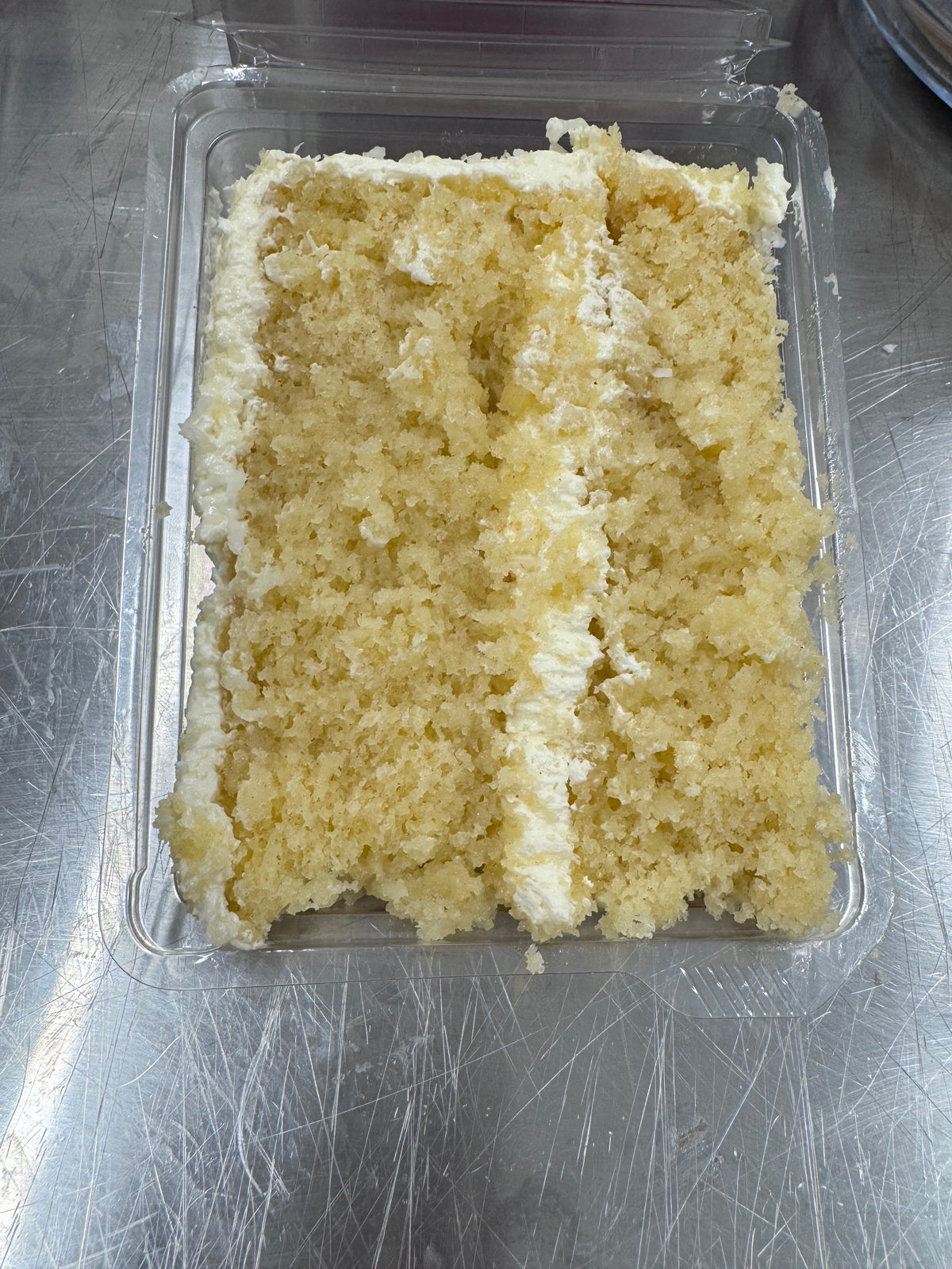 Coconut cake with coconut buttercream