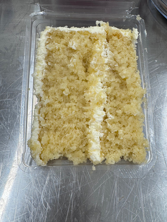 Coconut cake with coconut buttercream