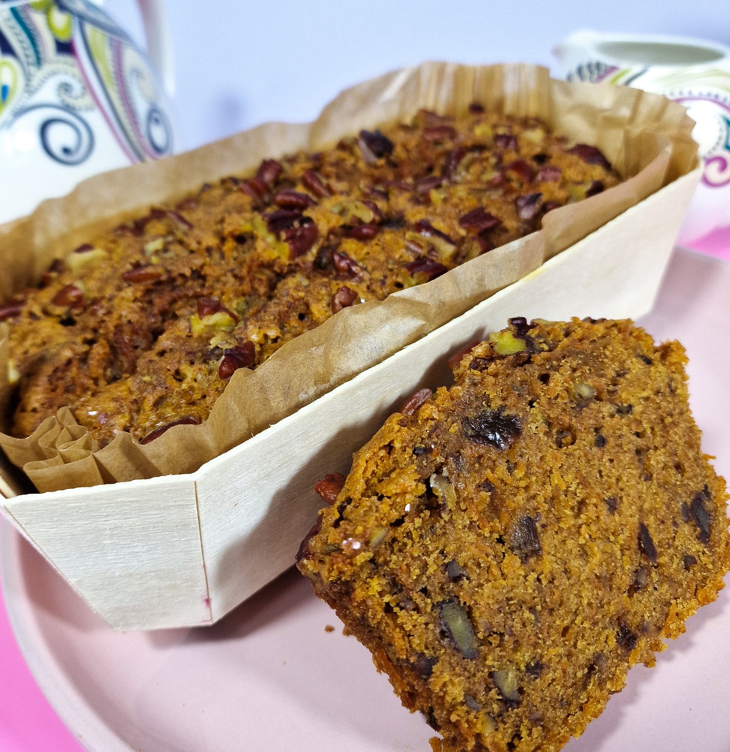 POSTABLE Sumptuous®️ Orange and Pecan Carrot Loaf Cake